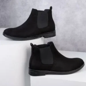Trendy mens Chelsea boots Boots For Men  (Black , 6)